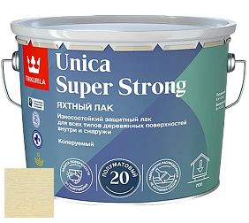 Краска Tikkurila Unica Super Strong (полуматовый) лак яхтный цвет 3438 Туман