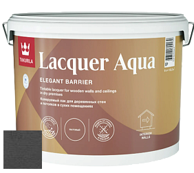 Краска Tikkurila Lacquer Aqua (матовый) лак интерьерный цвет 3436 Гром
