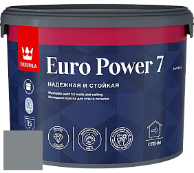 Краска Tikkurila Euro Power 7 краска для стен и потолков цвет N498 