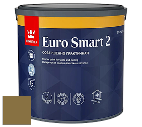 Краска Tikkurila Euro Smart 2 краска для стен и потолков цвет RAL 8000 