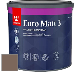 Краска Tikkurila Euro Matt 3 краска для стен и потолков цвет N467 