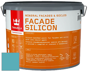 Краска Tikkurila Facade Silicon краска фасадная цвет NCS S 2040-B20G 