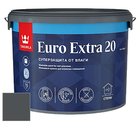 Краска Tikkurila Euro Extra 20 краска для стен и потолков цвет Y500 Ковкое железо