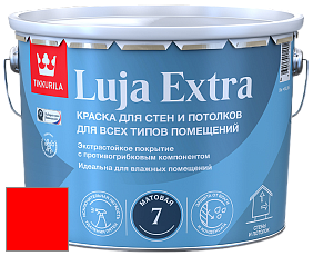 Краска Tikkurila Luja Extra 7 матовая краска для влажных помещений цвет RAL 3026 