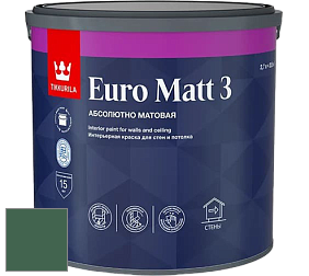 Краска Tikkurila Euro Matt 3 краска для стен и потолков цвет N375 