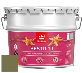 Краска Tikkurila Euro Pesto 10 эмаль цвет N451 Кочка