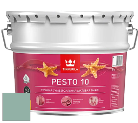 Краска Tikkurila Euro Pesto 10 эмаль цвет J442 Ментол