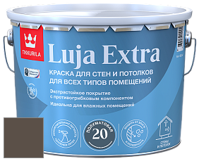 Краска Tikkurila Luja 20 Extra полуматовая краска для влажных помещений цвет N486 Дымчатый хрусталь
