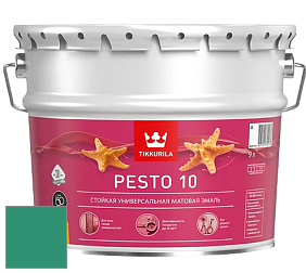 Краска Tikkurila Euro Pesto 10 эмаль цвет L373 Изумруд