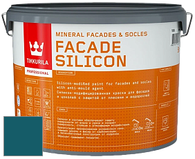Краска Tikkurila Facade Silicon краска фасадная цвет NCS S 5540-B10G 