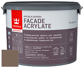 Краска Tikkurila Facade Acrylate краска фасадная цвет N467 