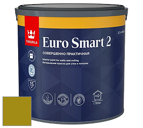 Краска Tikkurila Euro Smart 2 краска для стен и потолков цвет RAL 1027 