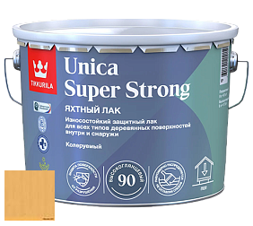 Краска Tikkurila Unica Super Strong (высокоглянцевый) лак яхтный цвет 3457 Летний день