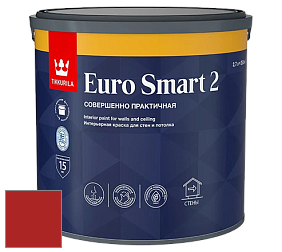 Краска Tikkurila Euro Smart 2 краска для стен и потолков цвет RAL 3000 