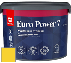 Краска Tikkurila Euro Power 7 краска для стен и потолков цвет NCS S 0570-G90Y 