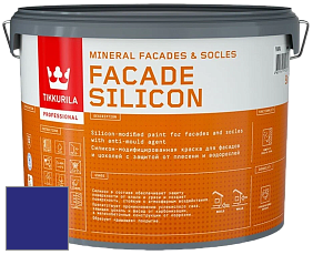 Краска Tikkurila Facade Silicon краска фасадная цвет RAL 5002 
