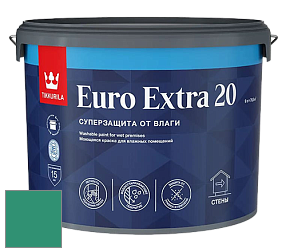 Краска Tikkurila Euro Extra 20 краска для стен и потолков цвет L373 Изумруд