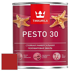 Краска Tikkurila Euro Pesto 30 эмаль цвет RAL 3000 