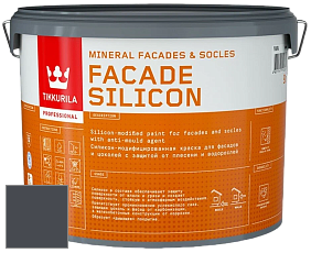 Краска Tikkurila Facade Silicon краска фасадная цвет RAL 7024 