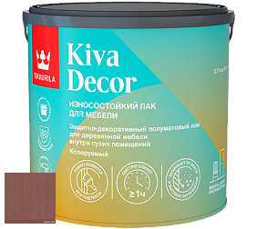 Краска Tikkurila Kiva Decor Лак для мебели цвет 3451 Махагони
