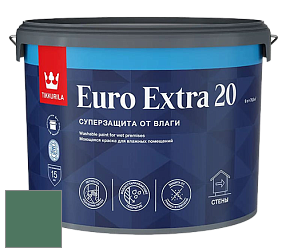 Краска Tikkurila Euro Extra 20 краска для стен и потолков цвет NCS S 5030-G 