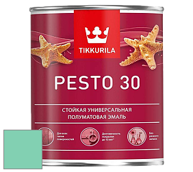 Краска Tikkurila Euro Pesto 30 эмаль цвет NCS S 1040-B90G 