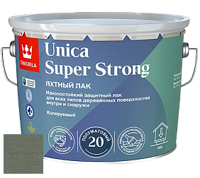 Краска Tikkurila Unica Super Strong (полуматовый) лак яхтный цвет 3435 Тропа