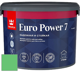 Краска Tikkurila Euro Power 7 краска для стен и потолков цвет NCS S 0565-G10Y 