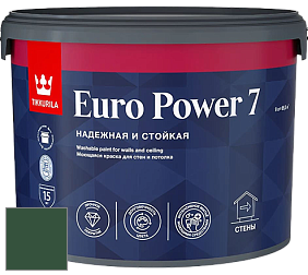 Краска Tikkurila Euro Power 7 краска для стен и потолков цвет NCS S 6530-G10Y 