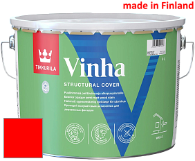 Краска Tikkurila Vinha кроющий антисептик для деревянных фасадов цвет RAL 3026 