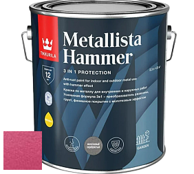 Краска Tikkurila Metallista Hammer молотковая краска по металлу цвет TVT MH082 
