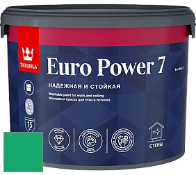Краска Tikkurila Euro Power 7 краска для стен и потолков цвет NCS S 1565-G 