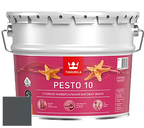 Краска Tikkurila Euro Pesto 10 эмаль цвет Y500 Ковкое железо