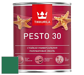 Краска Tikkurila Euro Pesto 30 эмаль цвет NCS S 4050-G 
