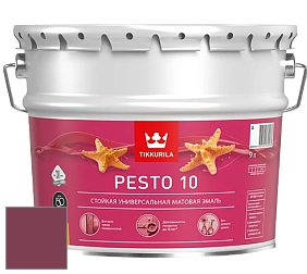 Краска Tikkurila Euro Pesto 10 эмаль цвет NCS S 4050-R20B 