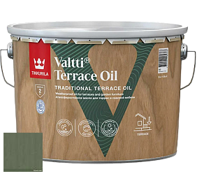 Краска Tikkurila Valtti Terrace Oil масло для наружных работ по дереву цвет 5066 Lehti