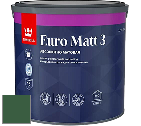 Краска Tikkurila Euro Matt 3 краска для стен и потолков цвет M378 