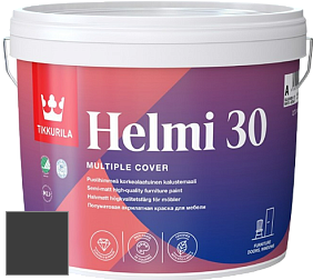 Краска Tikkurila Helmi 30 краска для мебели цвет Y498 Полночь
