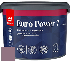 Краска Tikkurila Euro Power 7 краска для стен и потолков цвет V425 Вереск