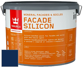 Краска Tikkurila Facade Silicon краска фасадная цвет RAL 5026 
