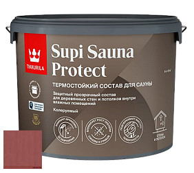 Краска Tikkurila Supi Sauna Protect защитный состав для сауны цвет 3460 Чили