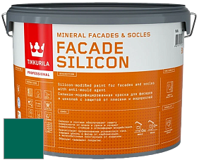 Краска Tikkurila Facade Silicon краска фасадная цвет NCS S 4550-B80G 