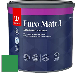 Краска Tikkurila Euro Matt 3 краска для стен и потолков цвет NCS S 2070-G10Y 