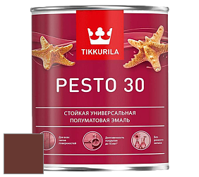 Краска Tikkurila Euro Pesto 30 эмаль цвет RAL 8012 