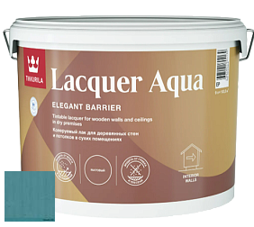 Краска Tikkurila Lacquer Aqua (матовый) лак интерьерный цвет 3454 Средиземноморье