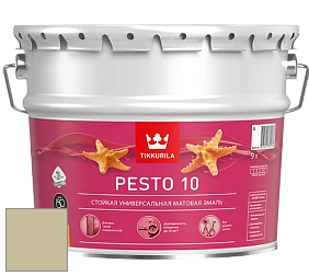 Краска Tikkurila Euro Pesto 10 эмаль цвет V451 Оливковая роща