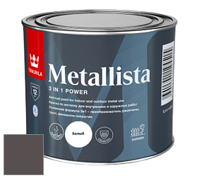 Краска Tikkurila Metallista краска по металлу цвет V501 Гематит