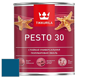 Краска Tikkurila Euro Pesto 30 эмаль цвет NCS S 4550-R90B 