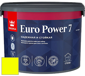 Краска Tikkurila Euro Power 7 краска для стен и потолков цвет RAL 1026 