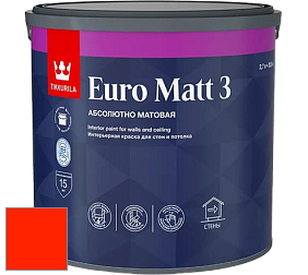 Краска Tikkurila Euro Matt 3 краска для стен и потолков цвет RAL 2005 